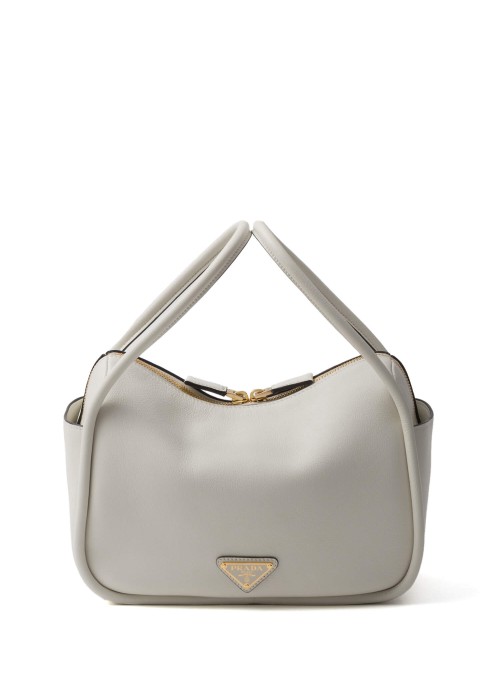 Beyaz Deri Kadın El Çantası